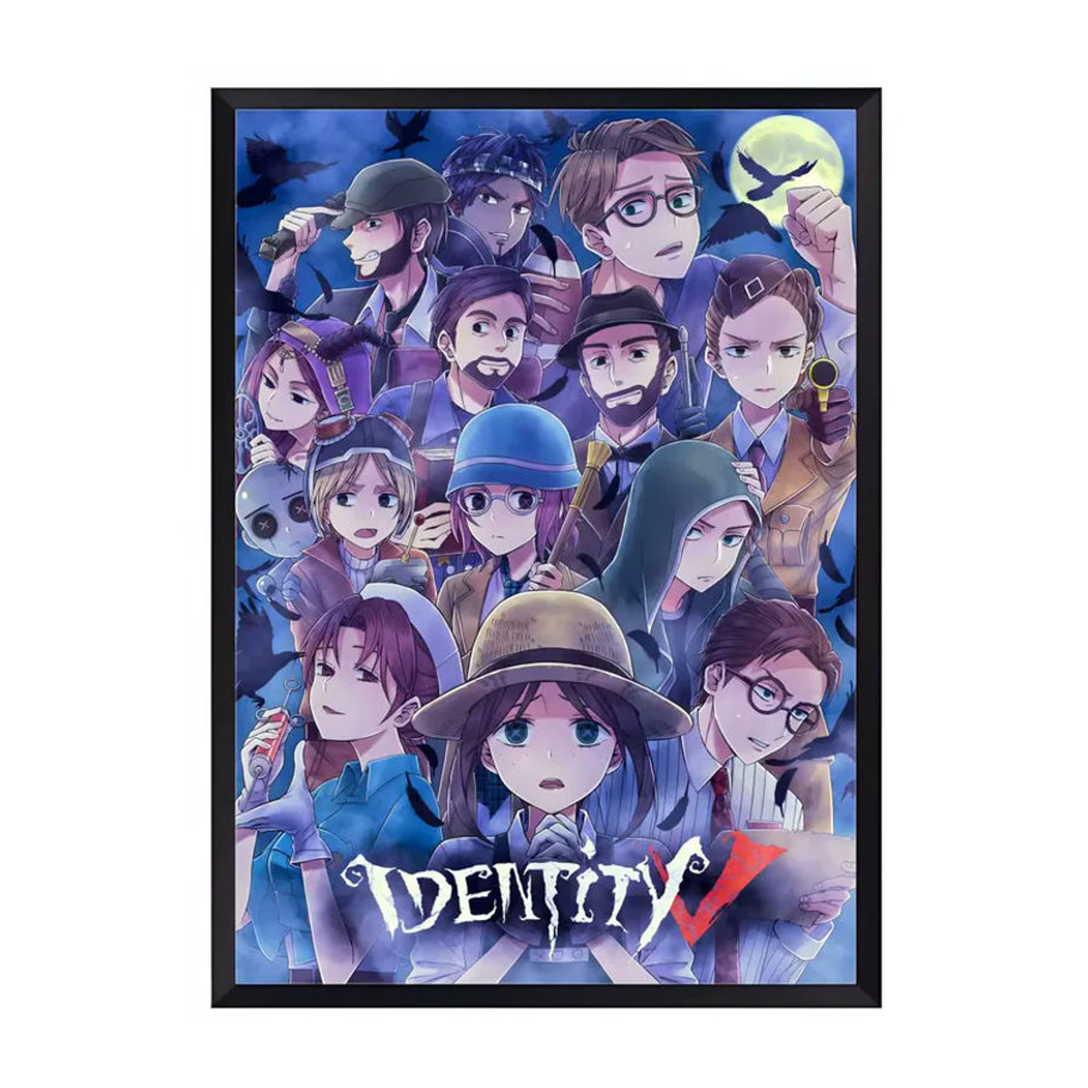 I-Identity Abstraktes Wandposter in Skandinavischem Design, Mehrfarbig und Weiß, Hochformat, Rahmenlos, Papier - Bild 4