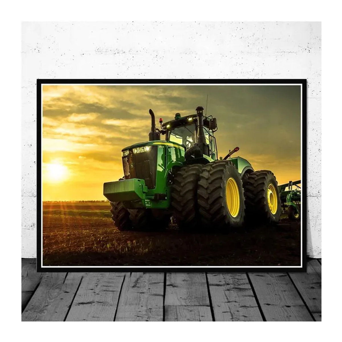 iaidegou-9 Leinwandgemälde Traktor und Bauernhof Wandkunst modern mehrfarbig Höhe: 30 cm, Breite: 21 cm - Bild 2