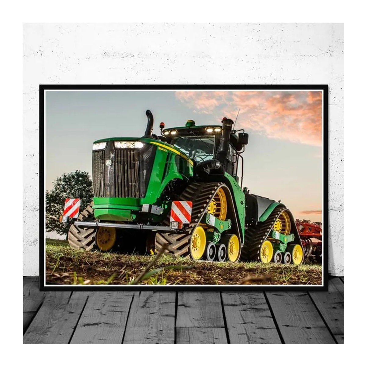 iaidegou-9 Leinwandgemälde Traktor und Bauernhof Wandkunst modern mehrfarbig Höhe: 30 cm, Breite: 21 cm - Bild 3