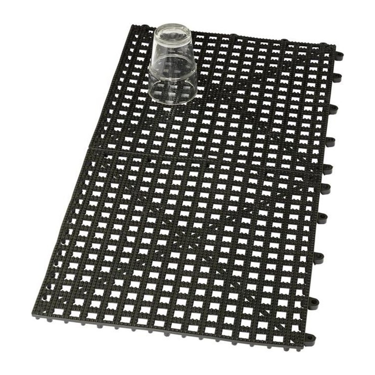ICH-ZAPFE Gummischutzmatte schwere Ausführung schwarz 2er-Pack B/T/H: 31,5 x 31,5 x 1,5 cm - Bild 1
