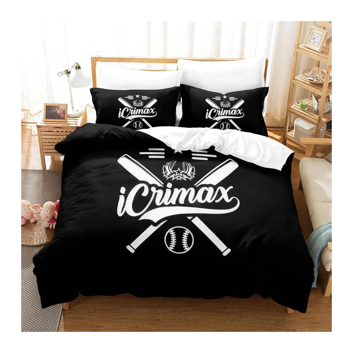 Icrimax Bettwäsche-Set mit 3D-Druck und Reißverschluss, B/B: 200 x 200 cm - Bild 1