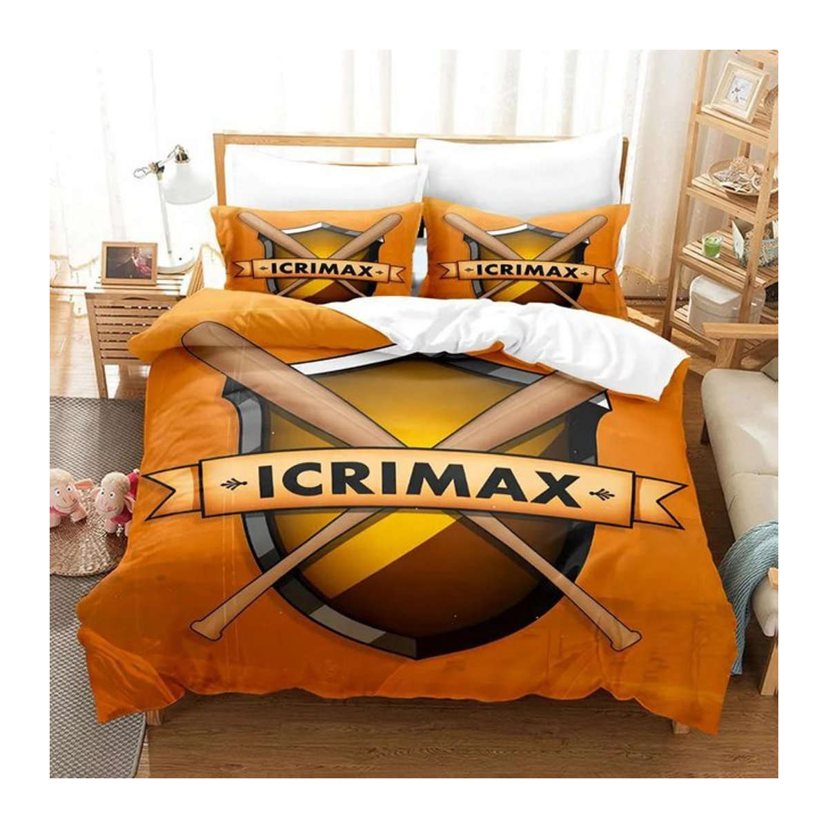 Icrimax Bettwäsche-Set mit 3D-Druck und Reißverschluss, B/B: 240 x 220 cm - Bild 1
