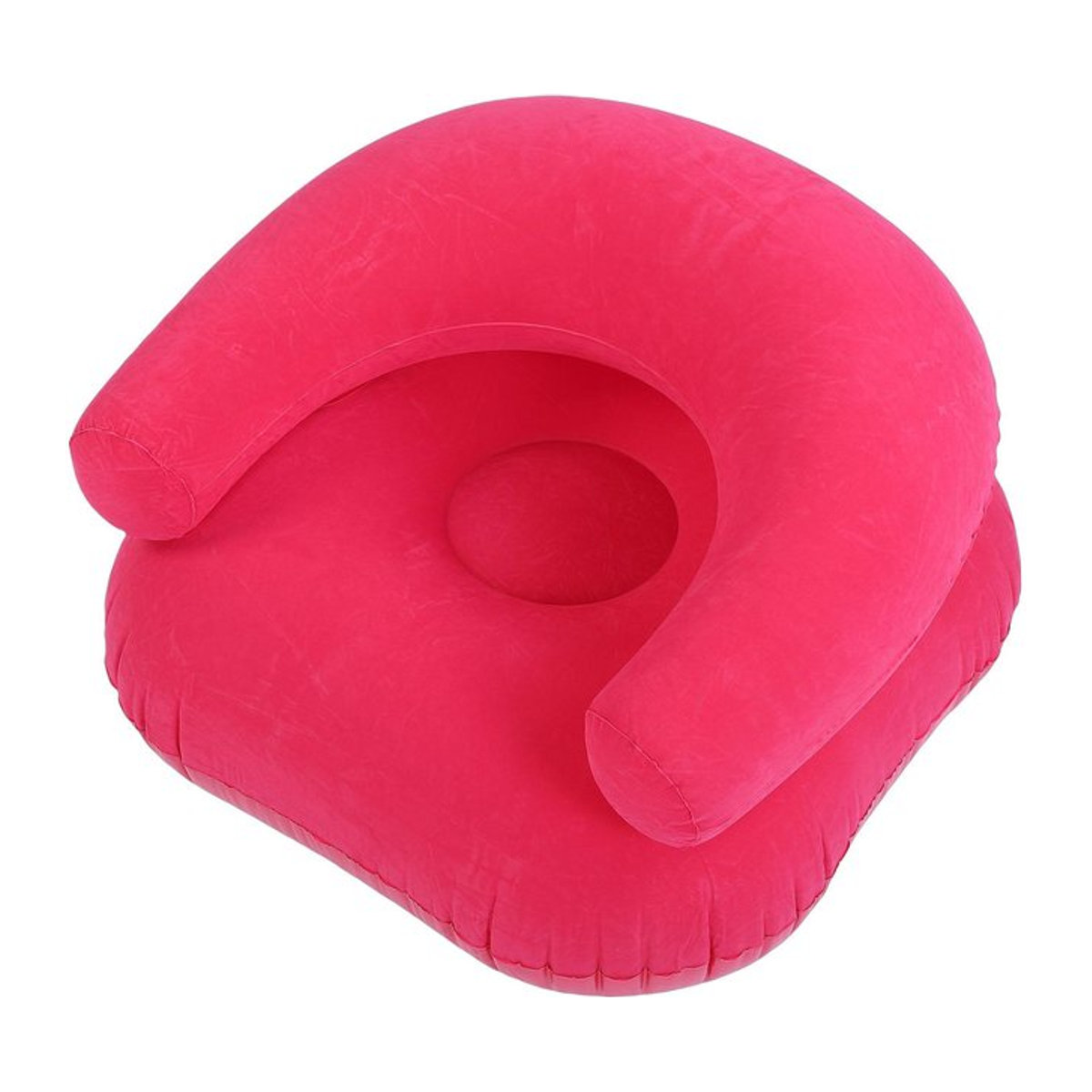 Igeteck Aufblasbares Einzelsofa Lounge Chair mit Armlehnen aus PVC-Beflockung - Bild 1
