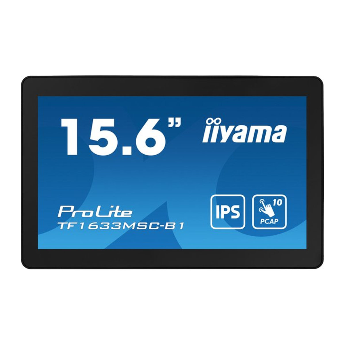 iiyama ProLite TF1633MSC-B1 Touchmonitor Schwarz, 15,6 Zoll Full HD, Projected Capacitive Multi Touch, Open-Frame, 16:9, VESA 100x100 mm - Bild 1