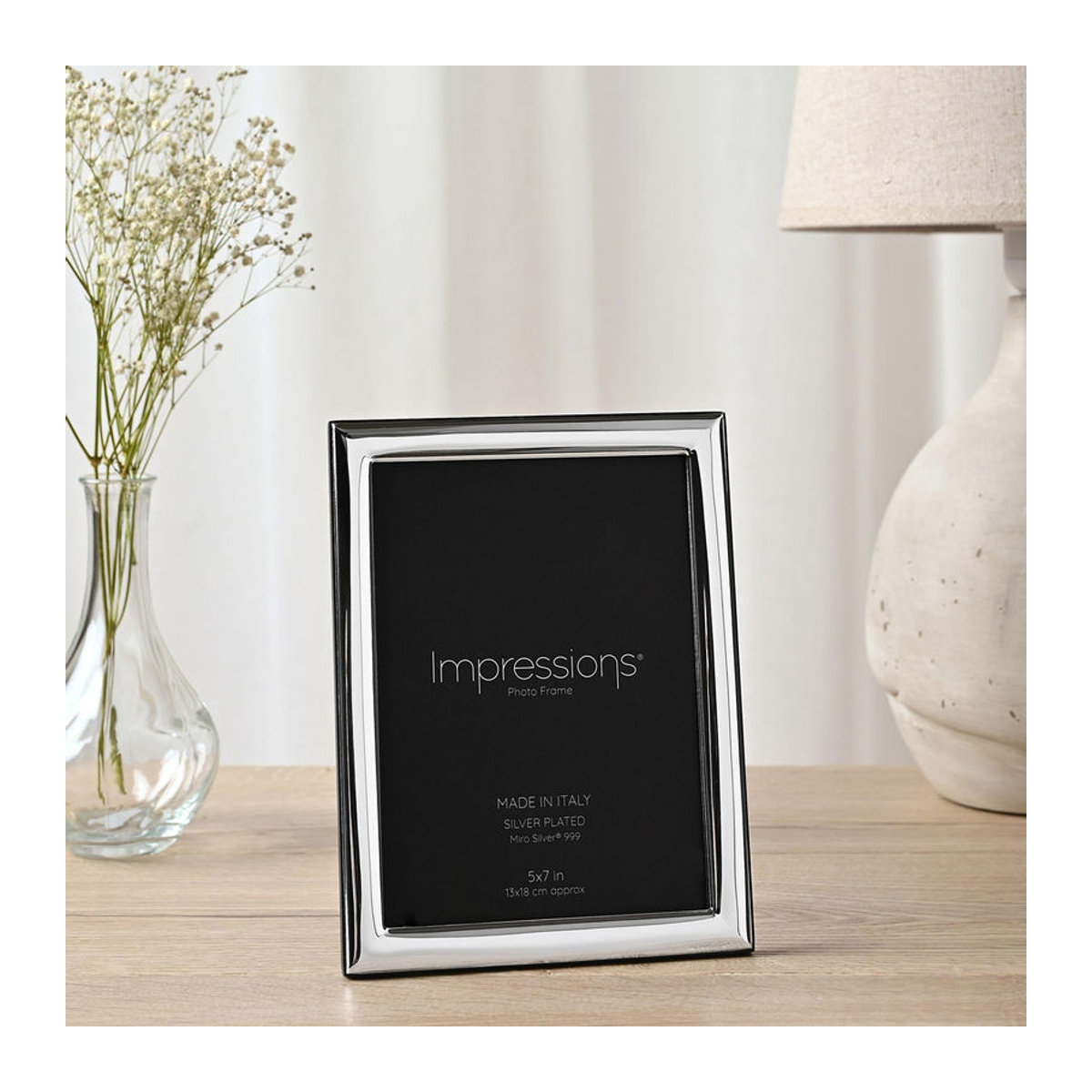 Impressions Fotorahmen Silber Metall und Holz Rechteckig B/H: 13 x 18 cm - Bild 1