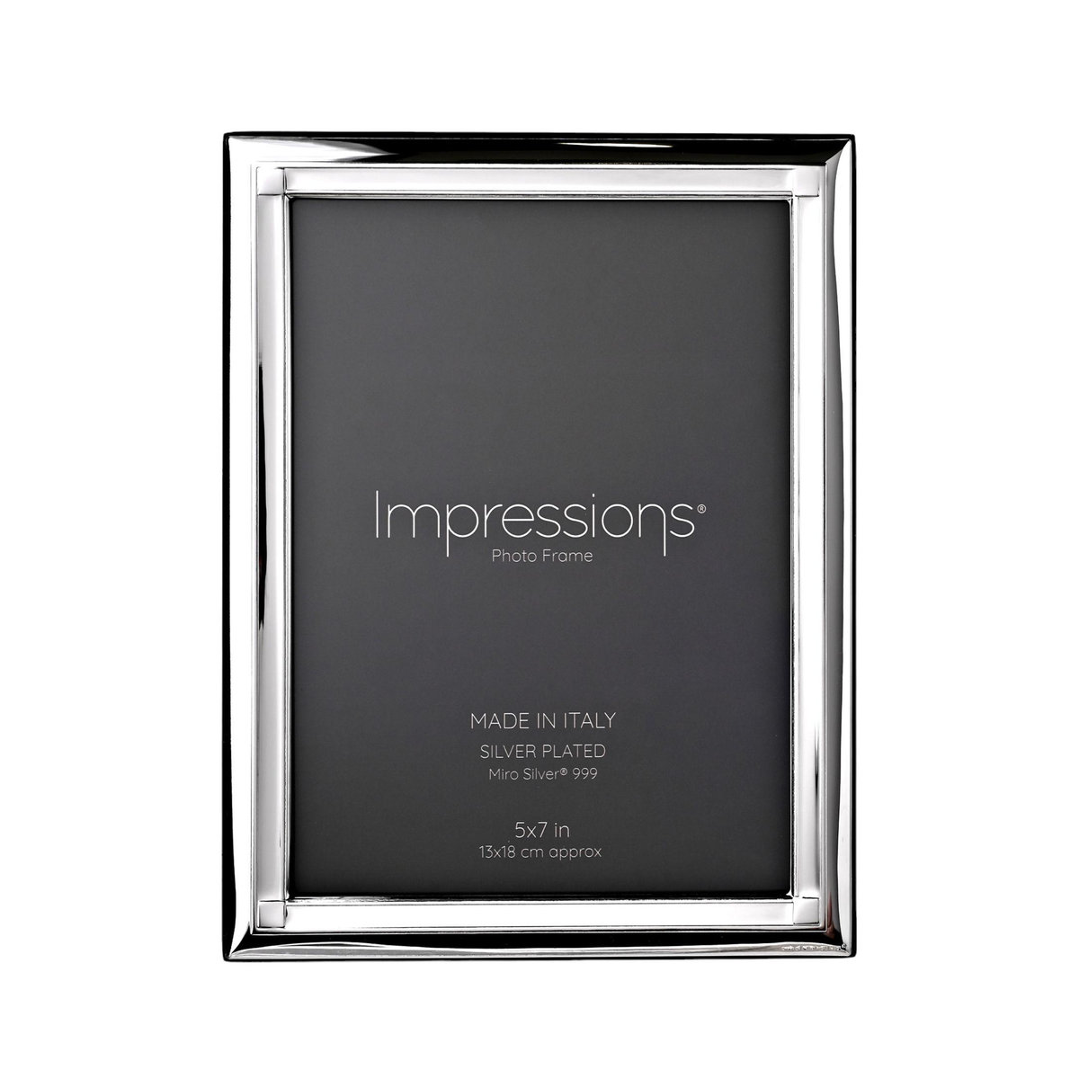 Impressions Klassischer Fotorahmen Silber mit Holzrückwand B/H: 12,7 x 17,8 cm - Bild 3