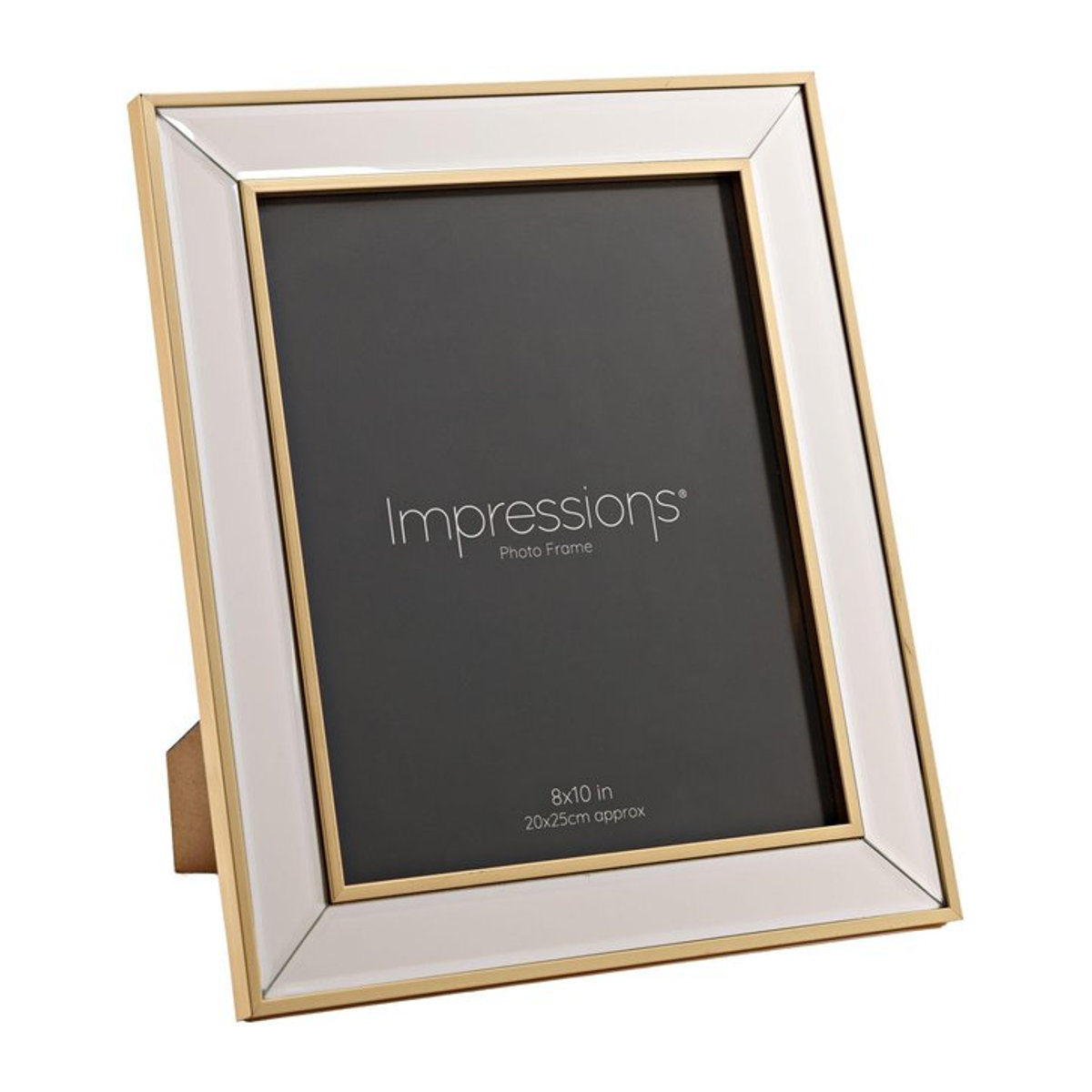 Impressions Spiegel Fotorahmen mit goldener Eckenschräge in Gold, B/H: 20,3 x 25,4 cm - Bild 1