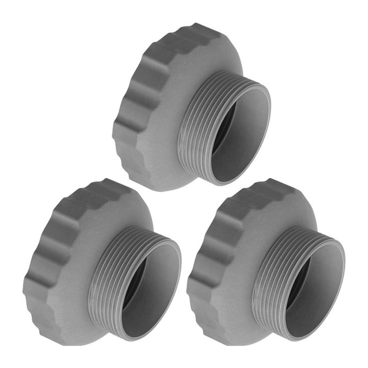 IN-TEX 3er Set Schlauchadapter 11239 kompatibel mit Pool-Vakuumschlauch und Pool-Skimmer-Schlauchadapter - Bild 1