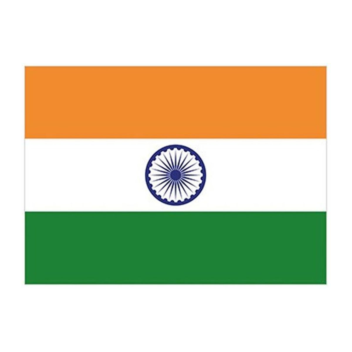 Indische Flagge aus Polyester von Pertemba Home & Kitchen Equipment mit Metallösen, Breite: 150 cm, Höhe: 90 cm - Bild 1