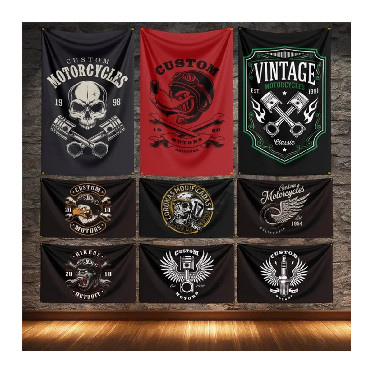 Individuelle Motorrad-Flagge aus Polyester mit Digitaldruck in Multicolor - Bild 1