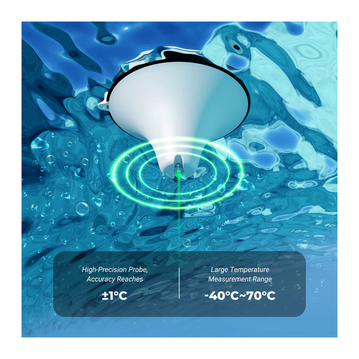 INKBIRD IBS-P05R Solar-Pool-Thermometer mit Umgebungslicht und 300 m Übertragungsreichweite für Hot Spring und Spa - Bild 5