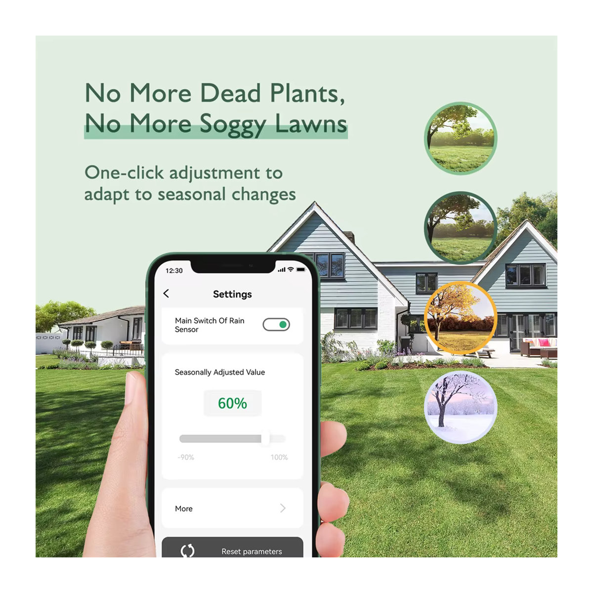 INKBIRD Wi-Fi Smart Sprinkler Controller mit 8 Zonen, programmierbare Bewässerungssteuerung für Indoor und Outdoor, App-gesteuert, Weiß - Bild 4