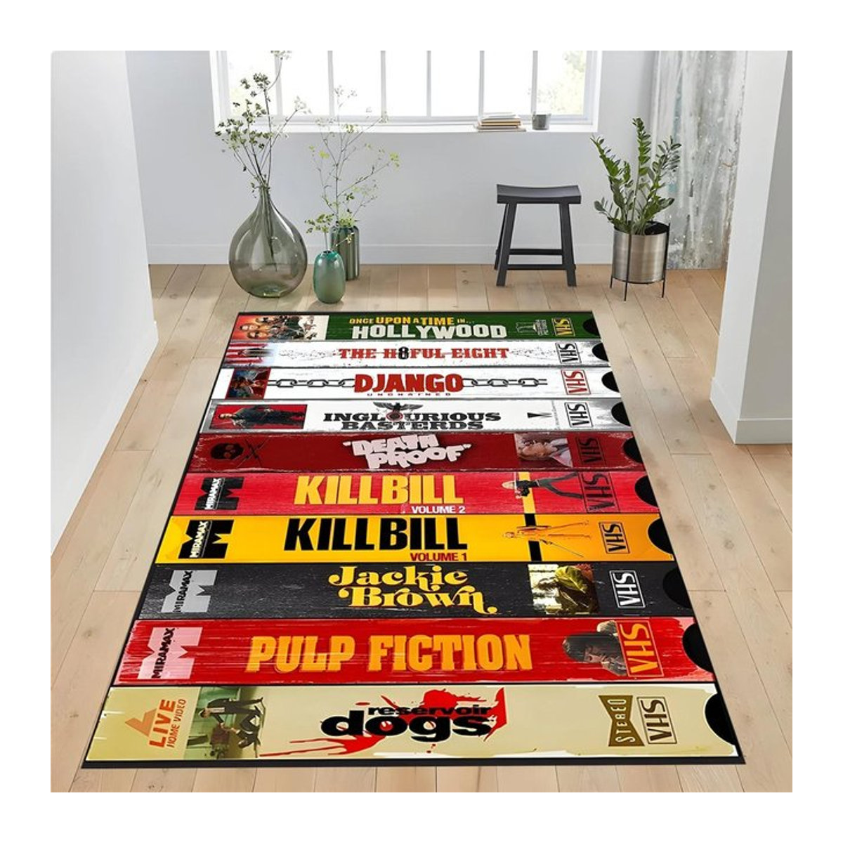 INS Retro-Stil Teppich mit Horrorfilm-Design für dein Kinozimmer, rutschfest und mehrfarbig, B/T: 60 x 40 cm - Bild 1