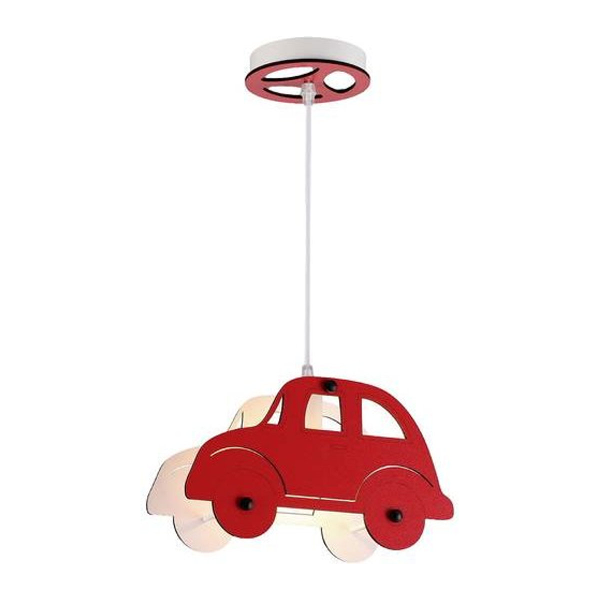 Insatech LED Pendelleuchte E14 in Rot - Bild 1