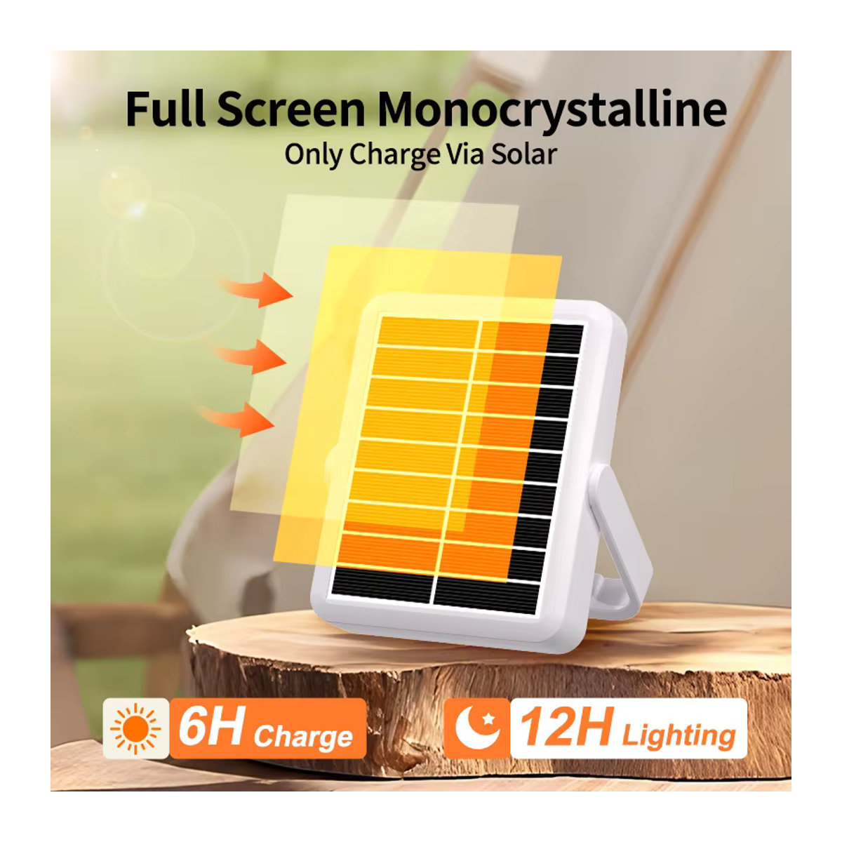 Intelamp Drahtlose LED Solar Camping Lampe Tragbare Outdoor Arbeitsleuchte für Notfälle und Zelte - Bild 2