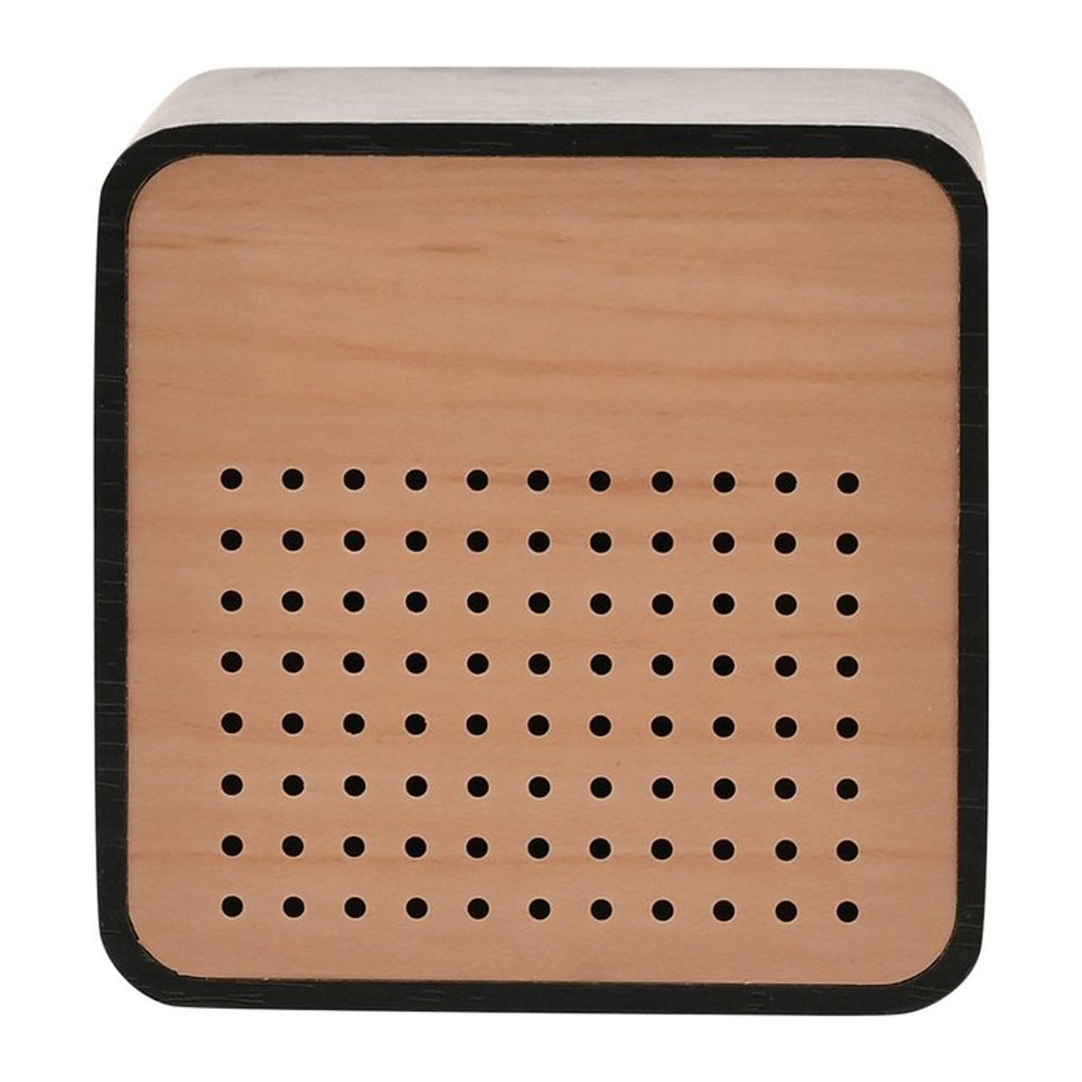 Interval Bluetooth-Lautsprecher und Wecker aus Holz in Schwarz - Bild 1