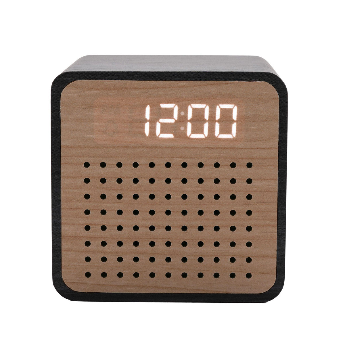 Interval Bluetooth-Lautsprecher und Wecker aus Holz in Schwarz - Bild 2