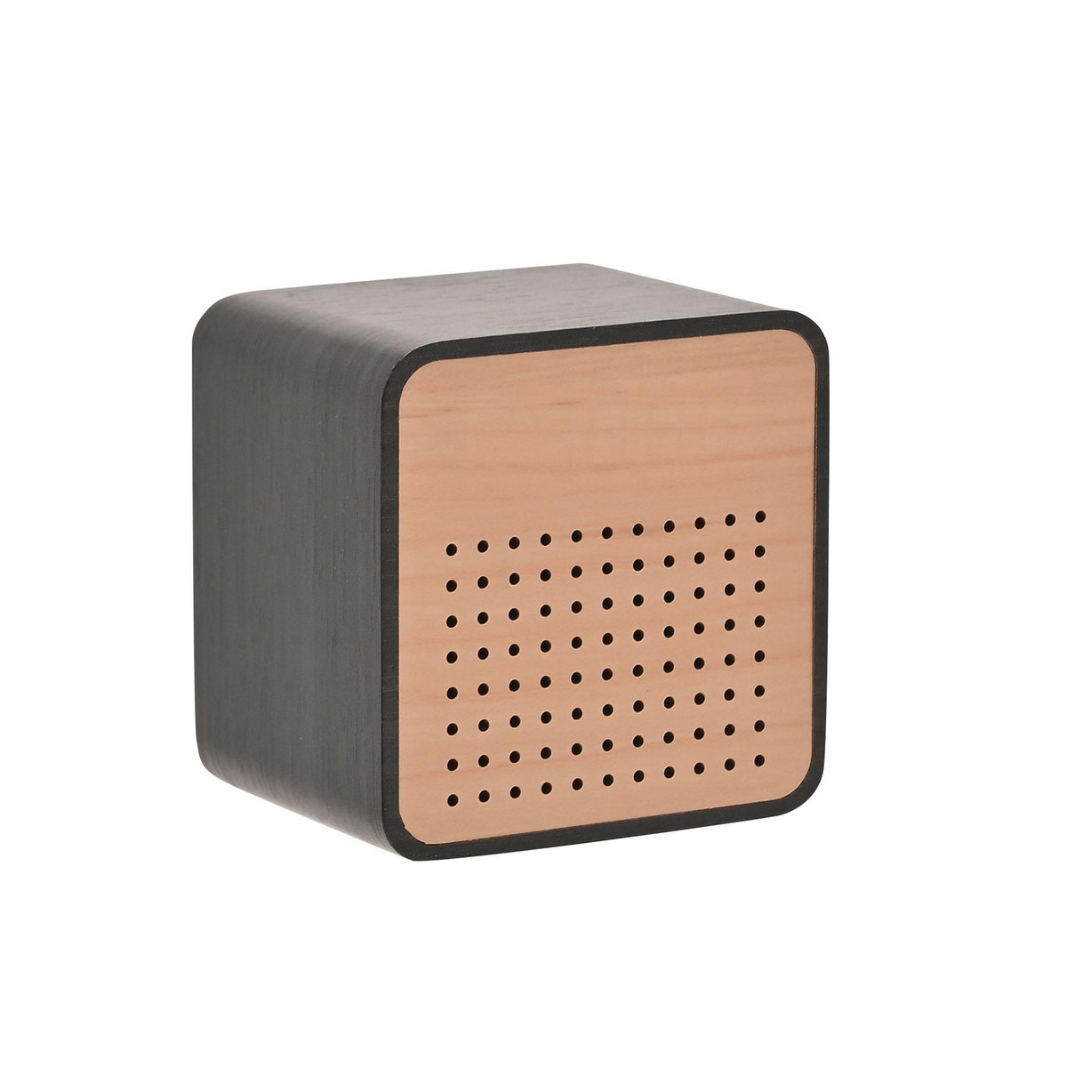 Interval Bluetooth-Lautsprecher und Wecker aus Holz in Schwarz - Bild 3