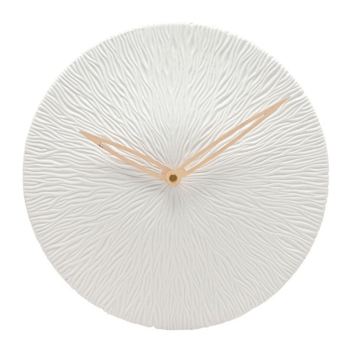 Interval Wanduhr aus Porzellan in Weiß, Rund mit Quarz-Uhrwerk und minimalistischer Ästhetik, Durchmesser: 35 cm - Bild 1