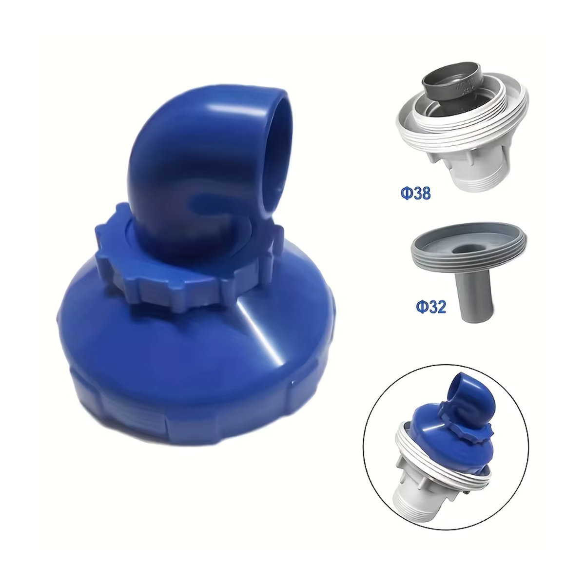 INTEX Pool Einlass- und Auslassventil mit werkzeugloser Installation und auslaufsicherer Dichtung für deinen Pool-Anschluss - Bild 5