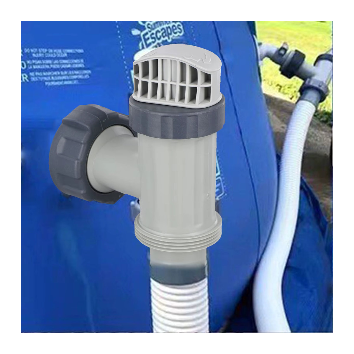 Intex Pool Kolbenventile Montage für Intex Filterpumpen 28635EG 28633EG 28671EG in Grau - Bild 3