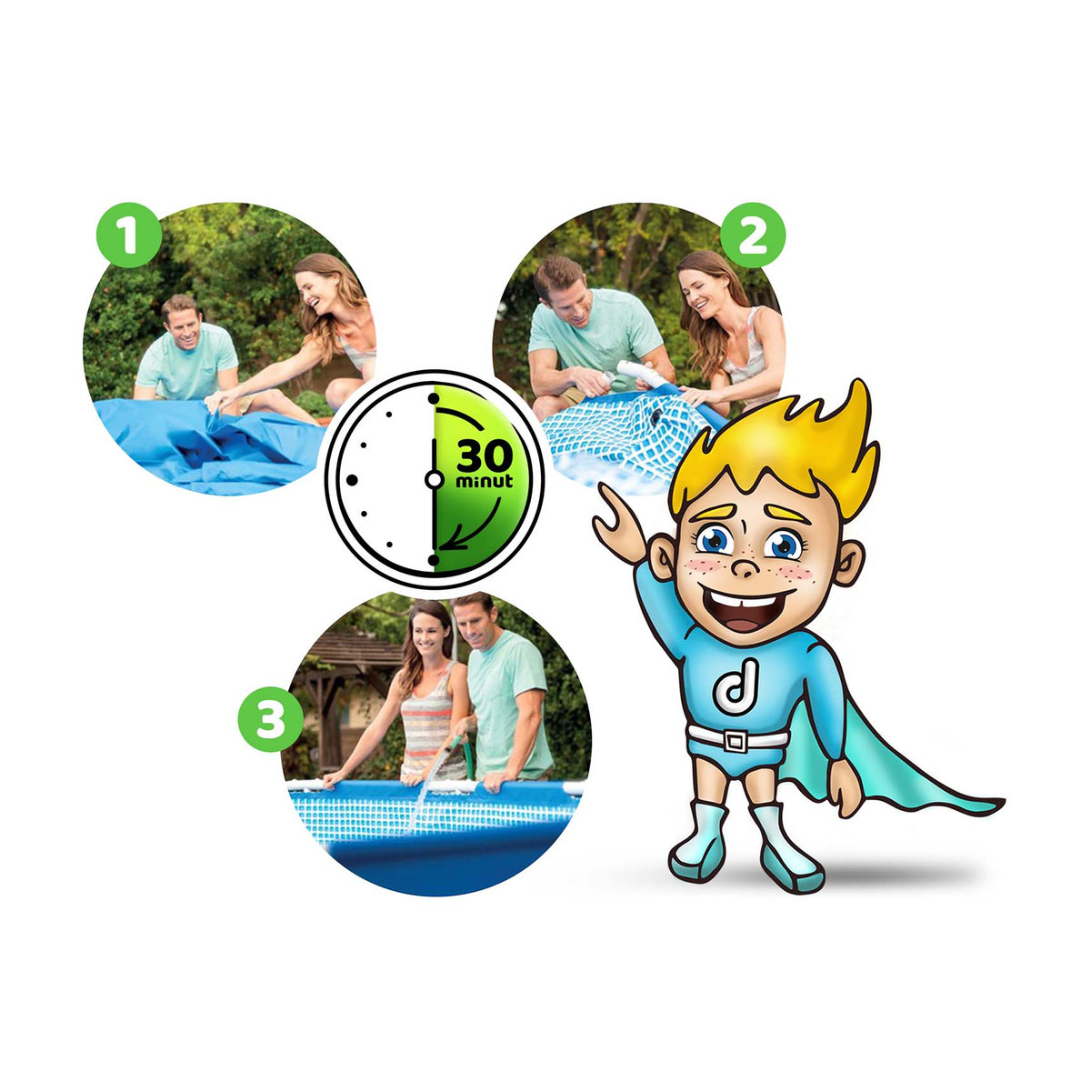 Intex Rahmenpool 16-in-1 Gartenpool Modell 28212 B/H: 366 x 76 cm - Bild 2