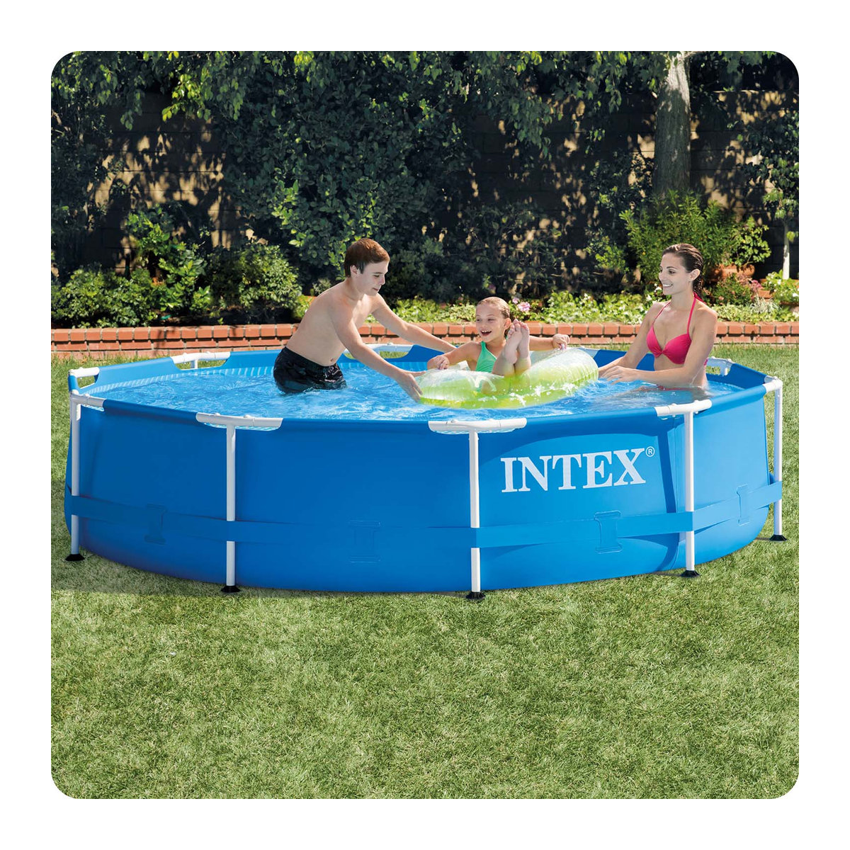 Intex Rahmenpool für den Garten mit 10 Zoll Zubehör, Modell 28202, B/H: 305 x 76 cm - Bild 3