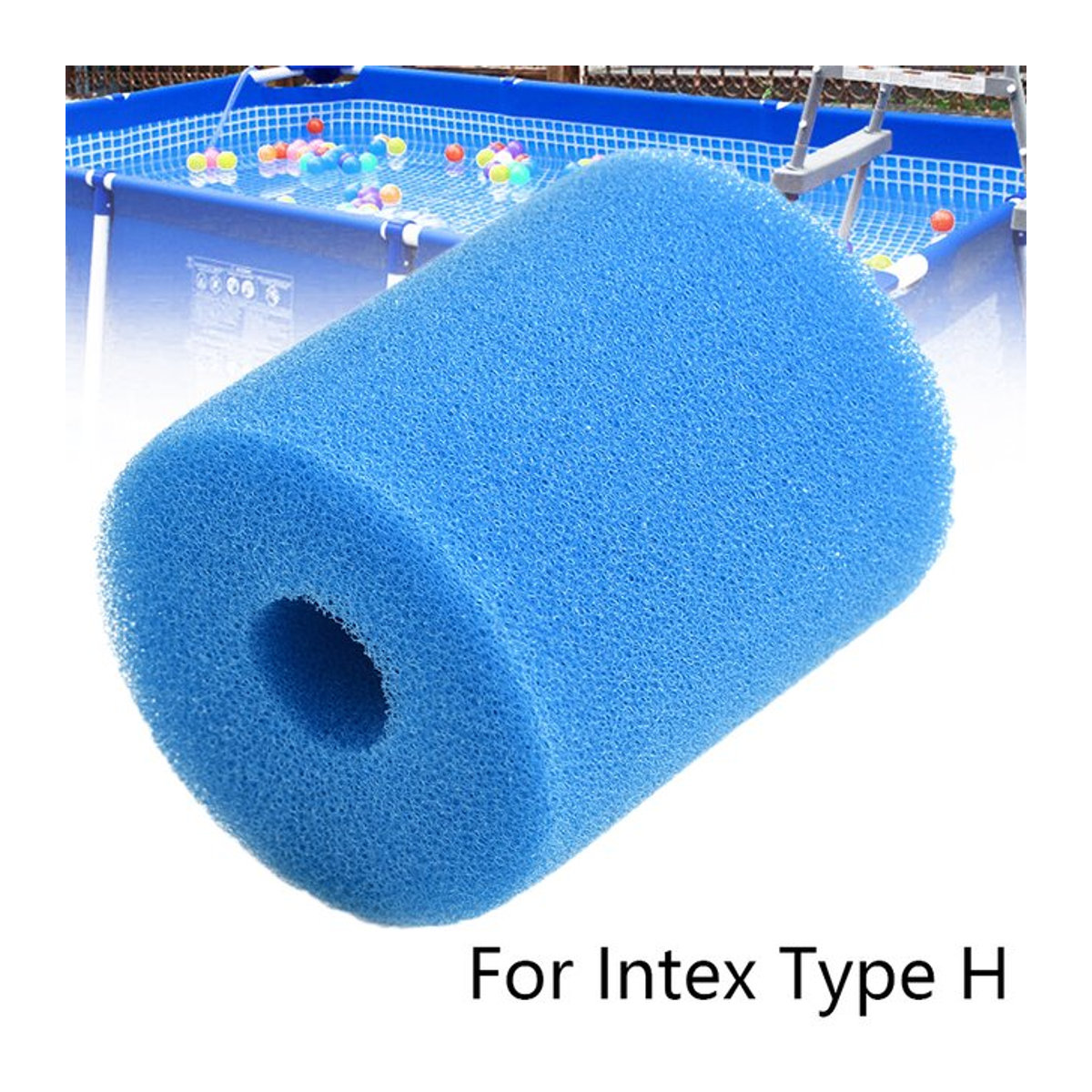 Intex Typ H Waschbare Schwimmbad Filterpatronen aus Schaumstoff für die Poolreinigung - Bild 1