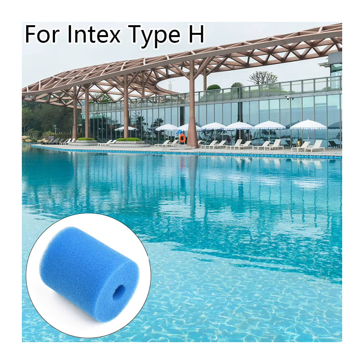 Intex Typ H Waschbare Schwimmbad Filterpatronen aus Schaumstoff für die Poolreinigung - Bild 3