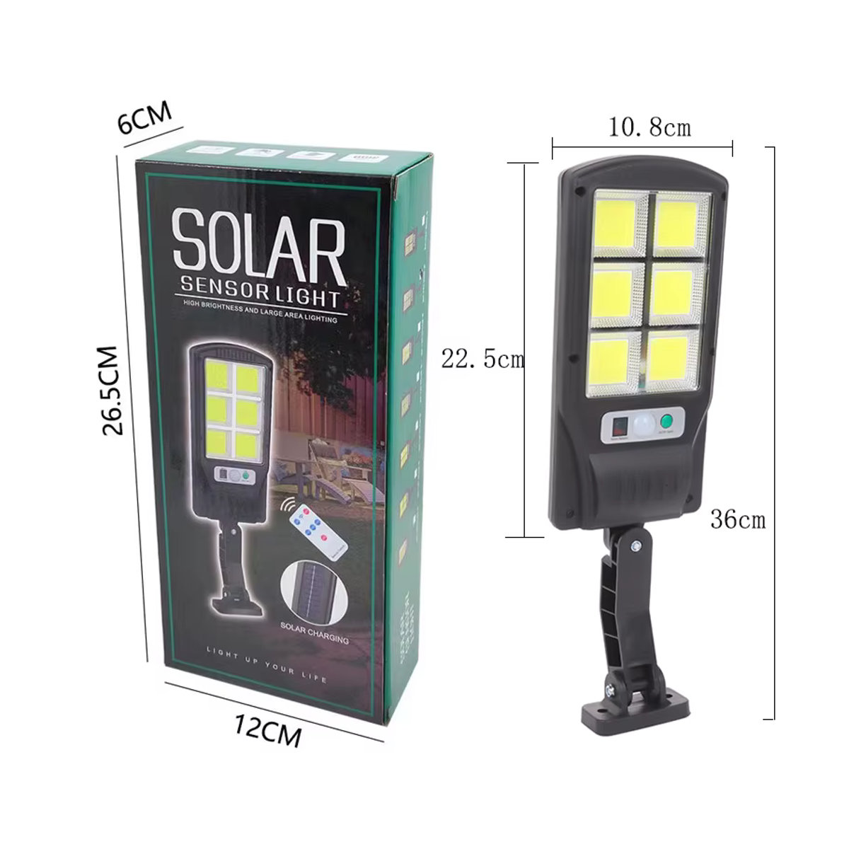 IRALAN LED-Solar-Wandleuchte mit Bewegungsmelder in Schwarz, moderne Außenbeleuchtung für Garten und Terrasse - Bild 6