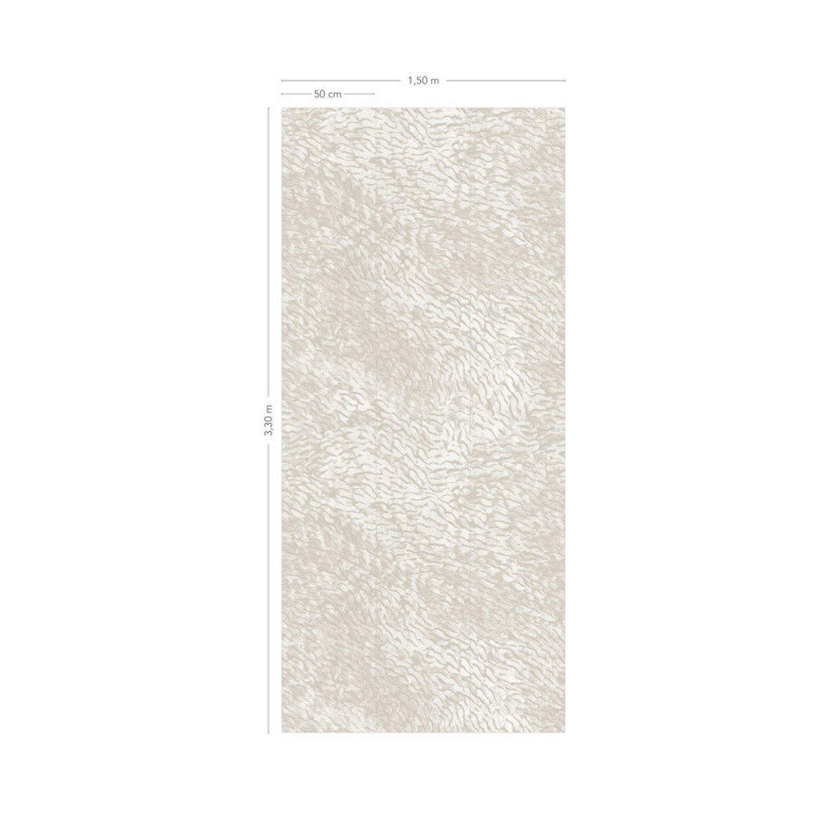 Isidore Leroy Wandbild Cascade in Creme – Abstraktes Landschaftsmotiv als Vlies-Tapete im Hochformat - Bild 2