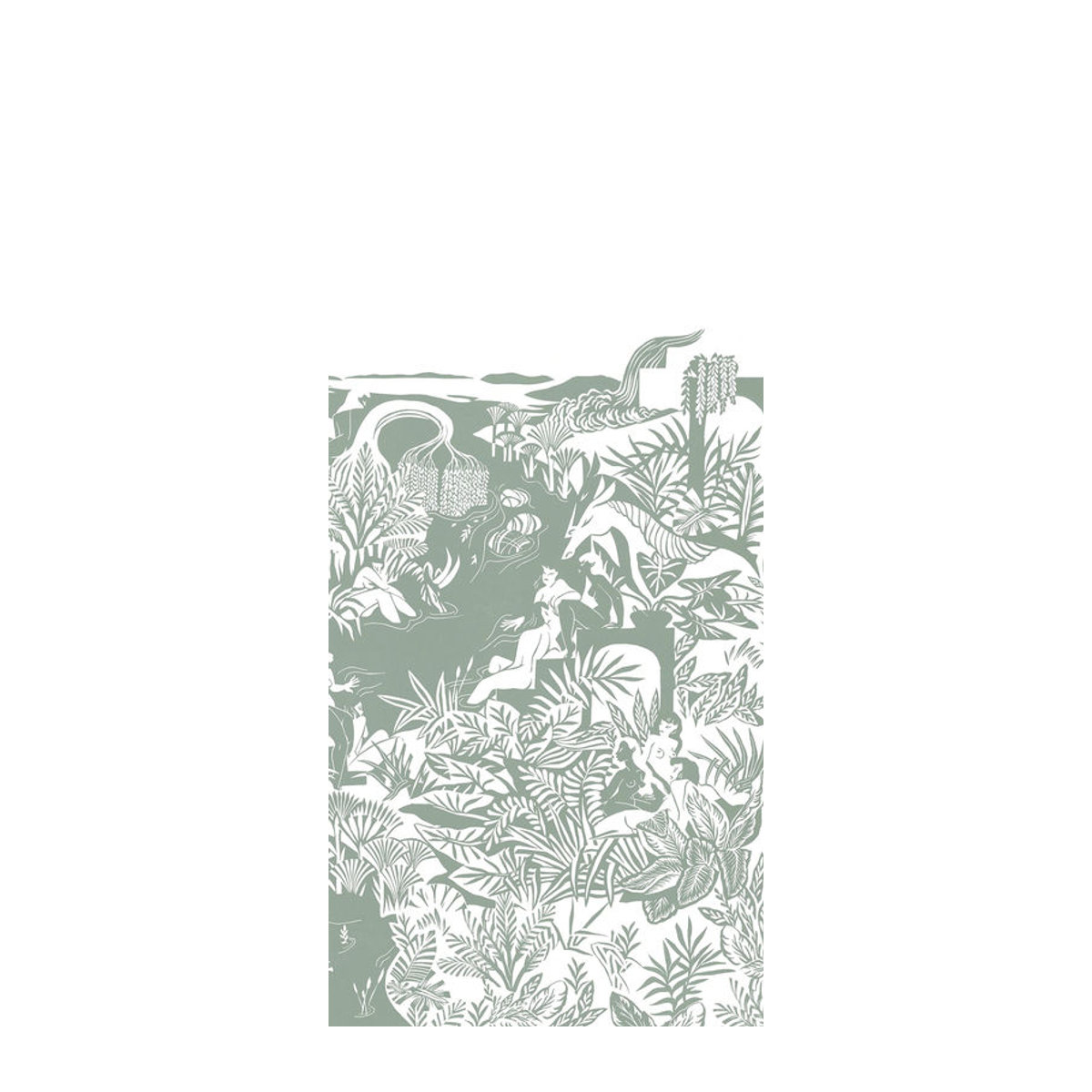 Isidore Leroy Wandbild Eternelles Vert Sauge in Grün als florale Vlies-Tapete für deine Wanddekoration - Bild 1