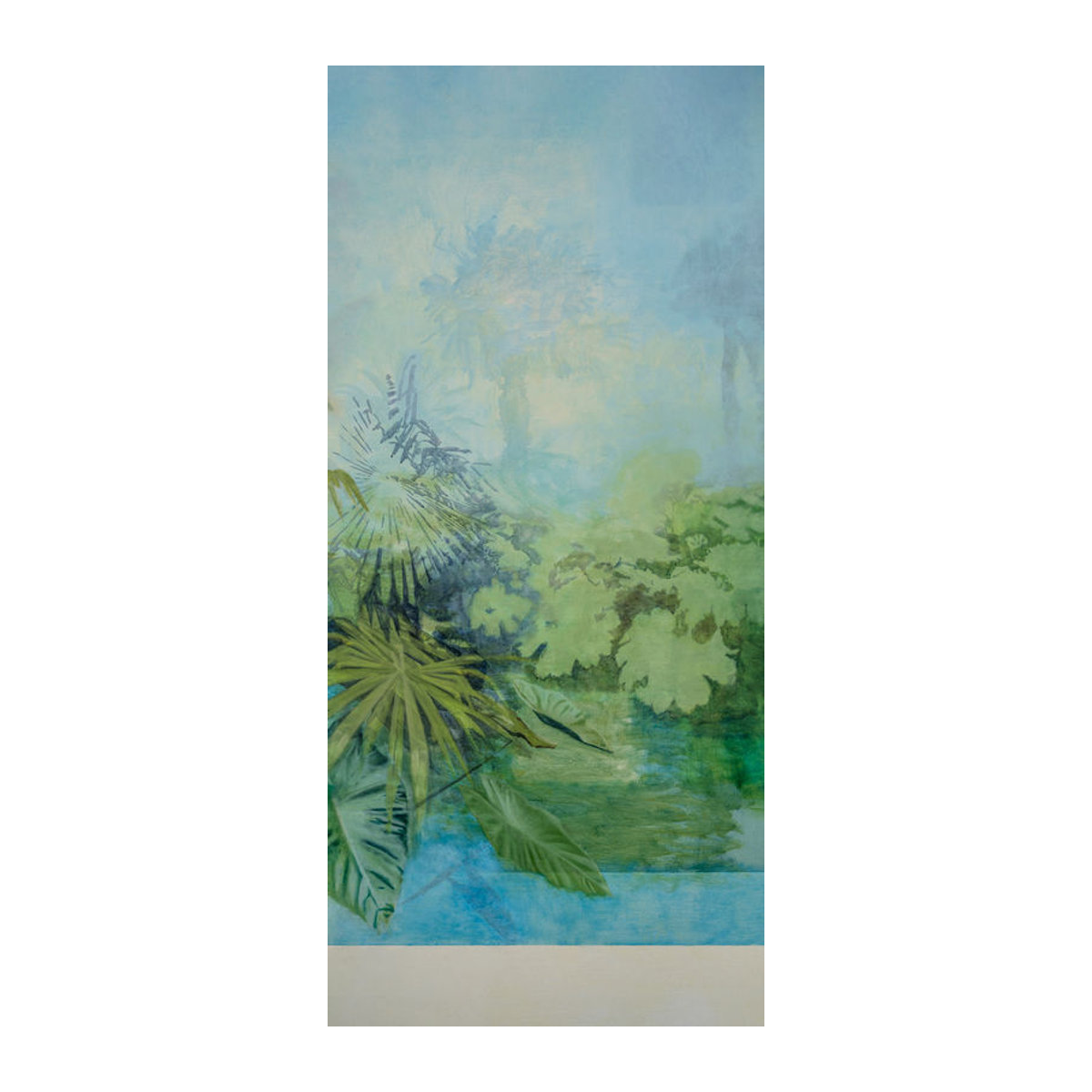 Isidore Leroy Wandbild Exploration - Panel A - Florale Vliestapete in Grün, Blau und Mehrfarbig - Bild 3