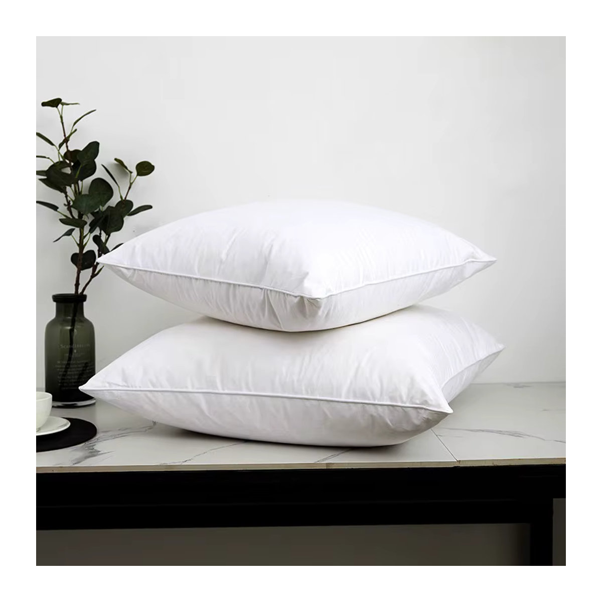 IvaRose HOME TEXTILE Kissen mit weichem Microfibre-Füllstoff in Weiß - Bild 3