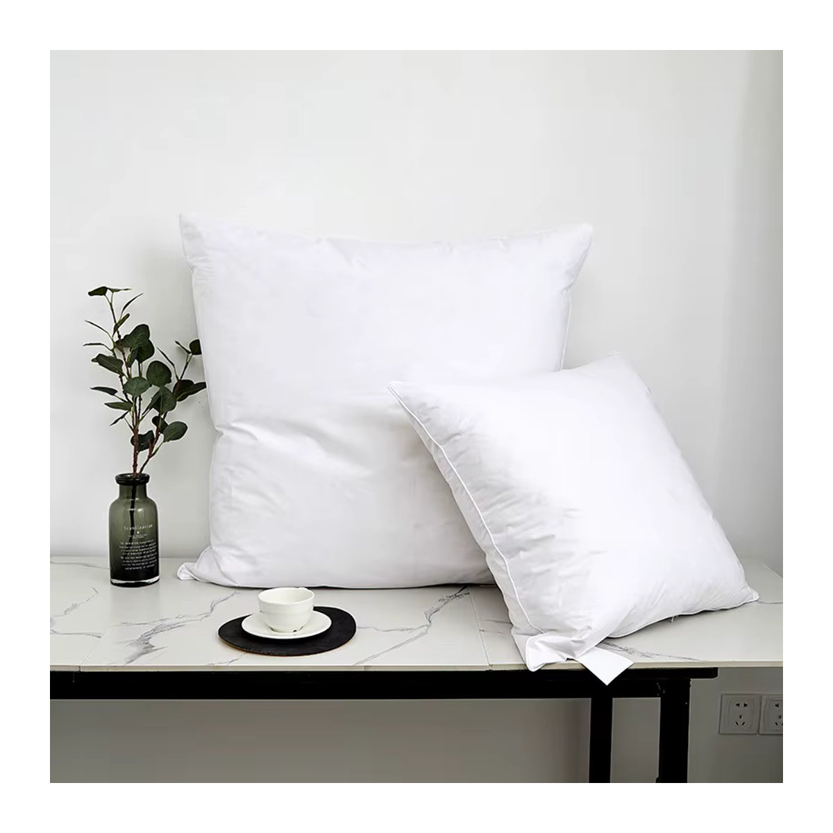 IvaRose HOME TEXTILE Kissen mit weichem Microfibre-Füllstoff in Weiß - Bild 4
