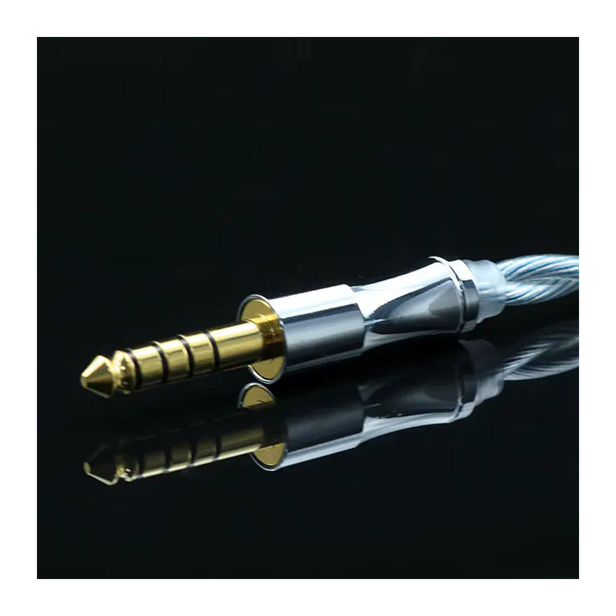 IvipQ HiFi-Ohrhörer-Upgrade-Kabel 2-adrig in Silber mit 2-Polig/mmcx/versenkt-0,78 2-Polig Anschluss für F1 Pro Jugend - Bild 2