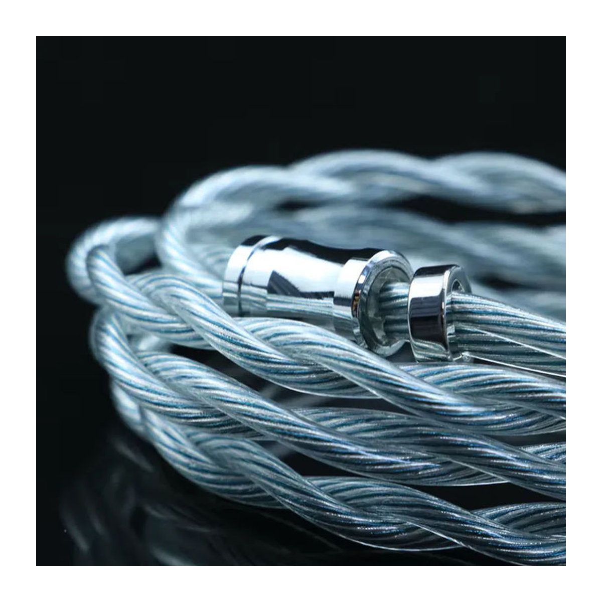 IvipQ HiFi-Ohrhörer-Upgrade-Kabel 2-adrig in Silber mit 2-Polig/mmcx/versenkt-0,78 2-Polig Anschluss für F1 Pro Jugend - Bild 3