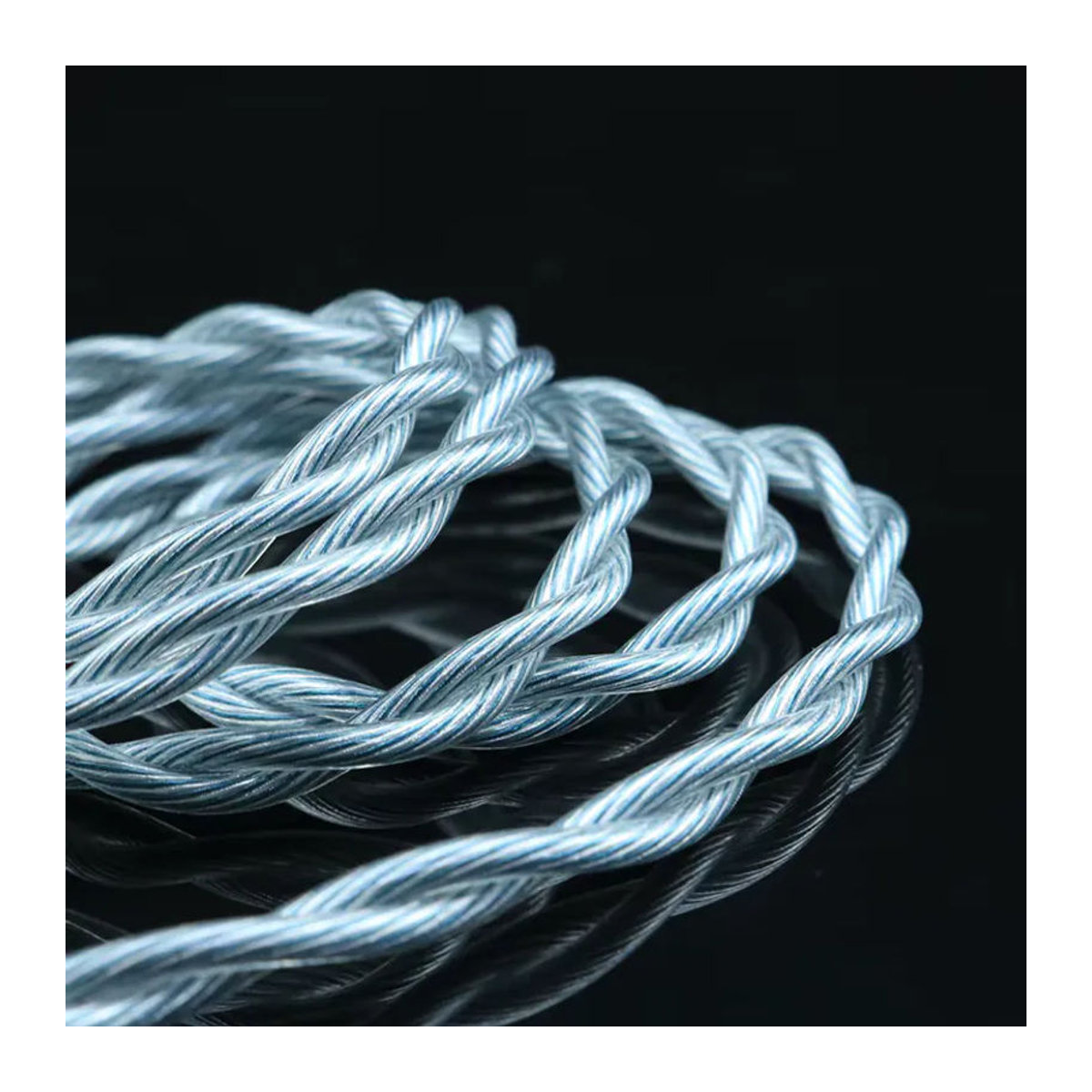 IvipQ HiFi-Ohrhörer-Upgrade-Kabel 2-adrig in Silber mit 2-Polig/mmcx/versenkt-0,78 2-Polig Anschluss für F1 Pro Jugend - Bild 4