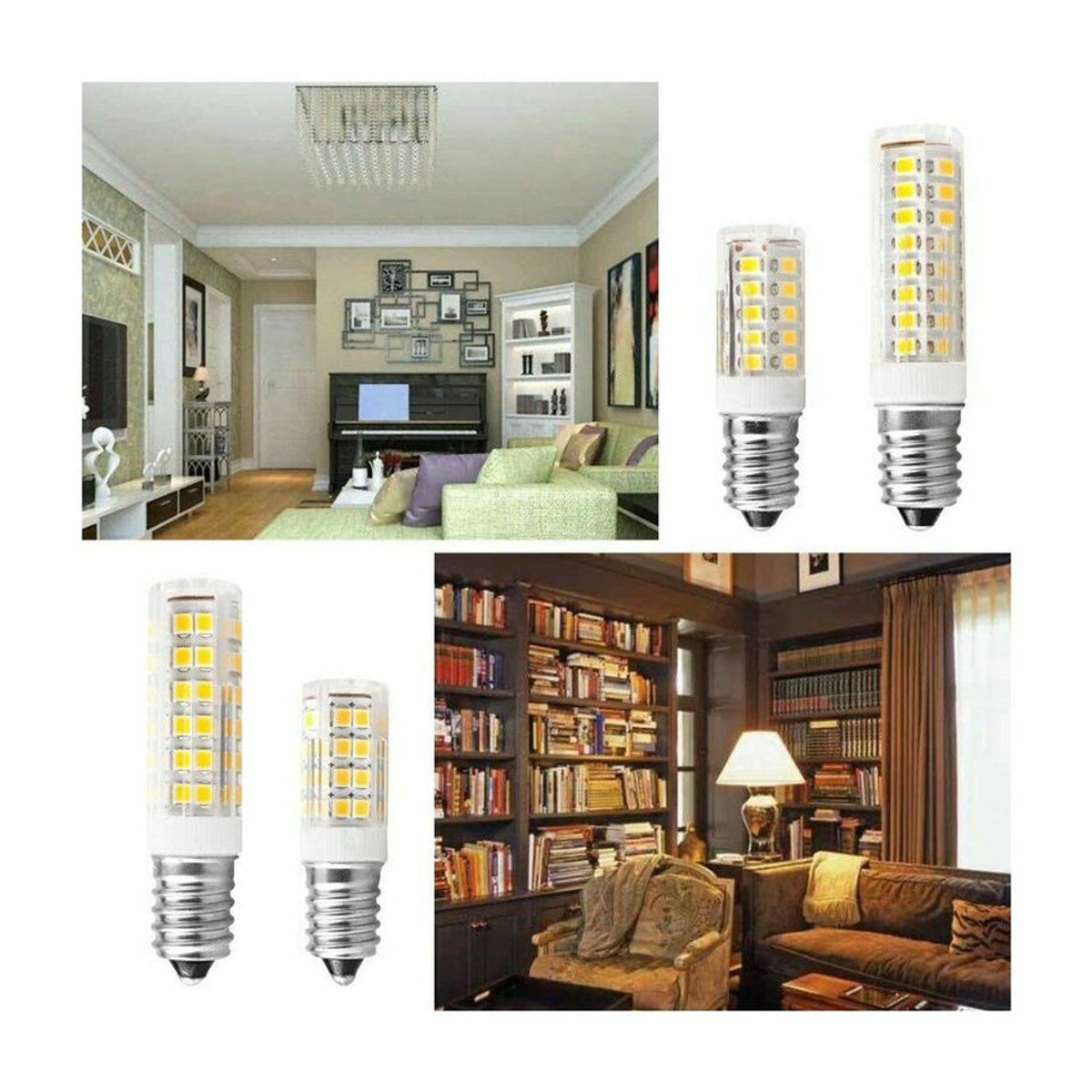 IWP LED Mini Maisbirne E14 3 W Gelb mit 360 Grad Abstrahlwinkel als Halogen Ersatz für Kronleuchter - Bild 3