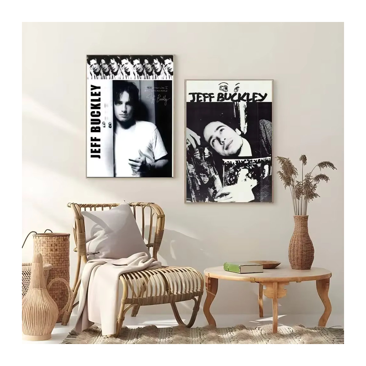 J-Jeff B-Buckley Singer Album Poster Wanddekoration in Schwarz-Weiß, B/H: 20 x 15 cm - Bild 5