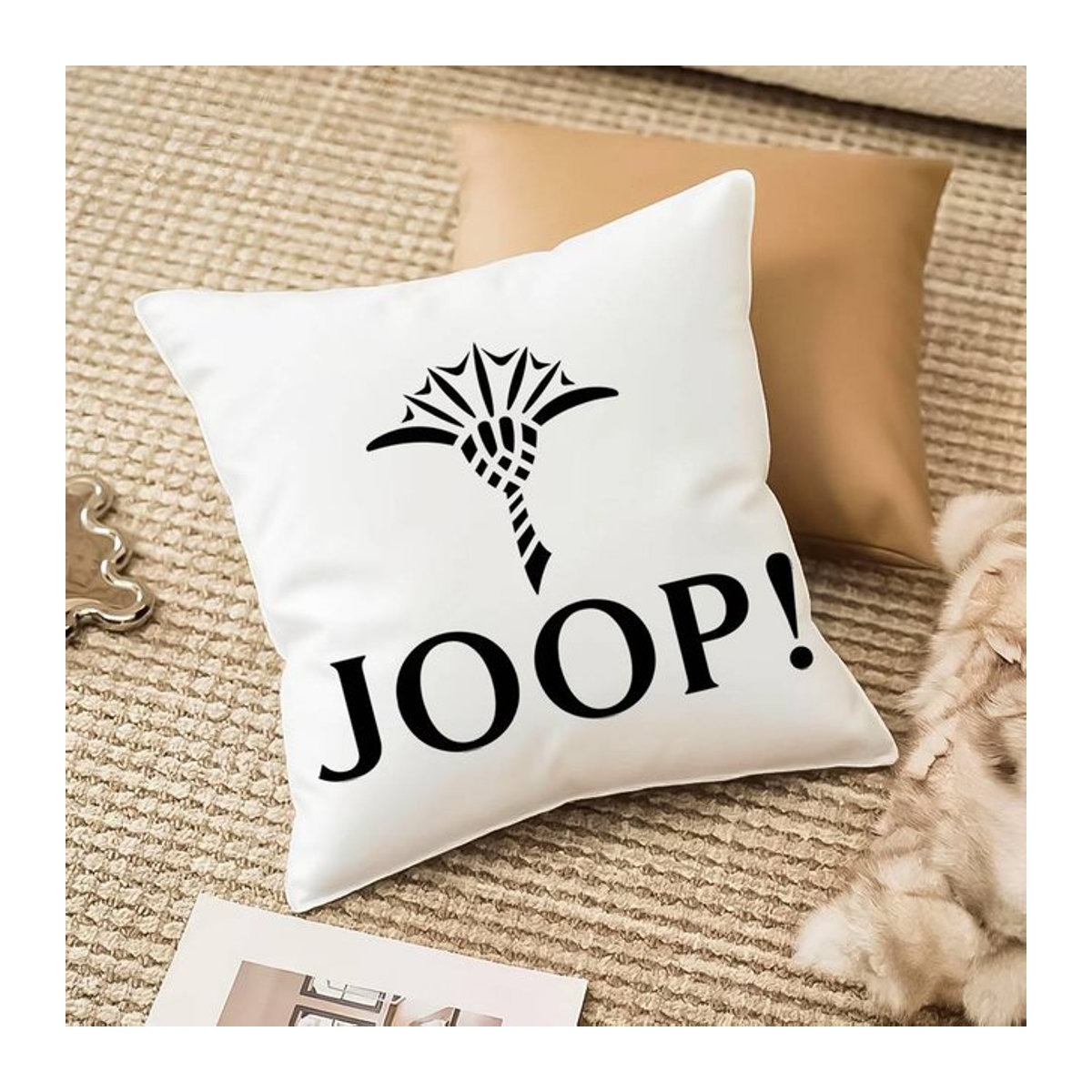J-Joops Kissenhülle Peach Skin mit unsichtbarem Reißverschluss und staubmilbenfreiem Material, B/H: 18 x 18 cm - Bild 1