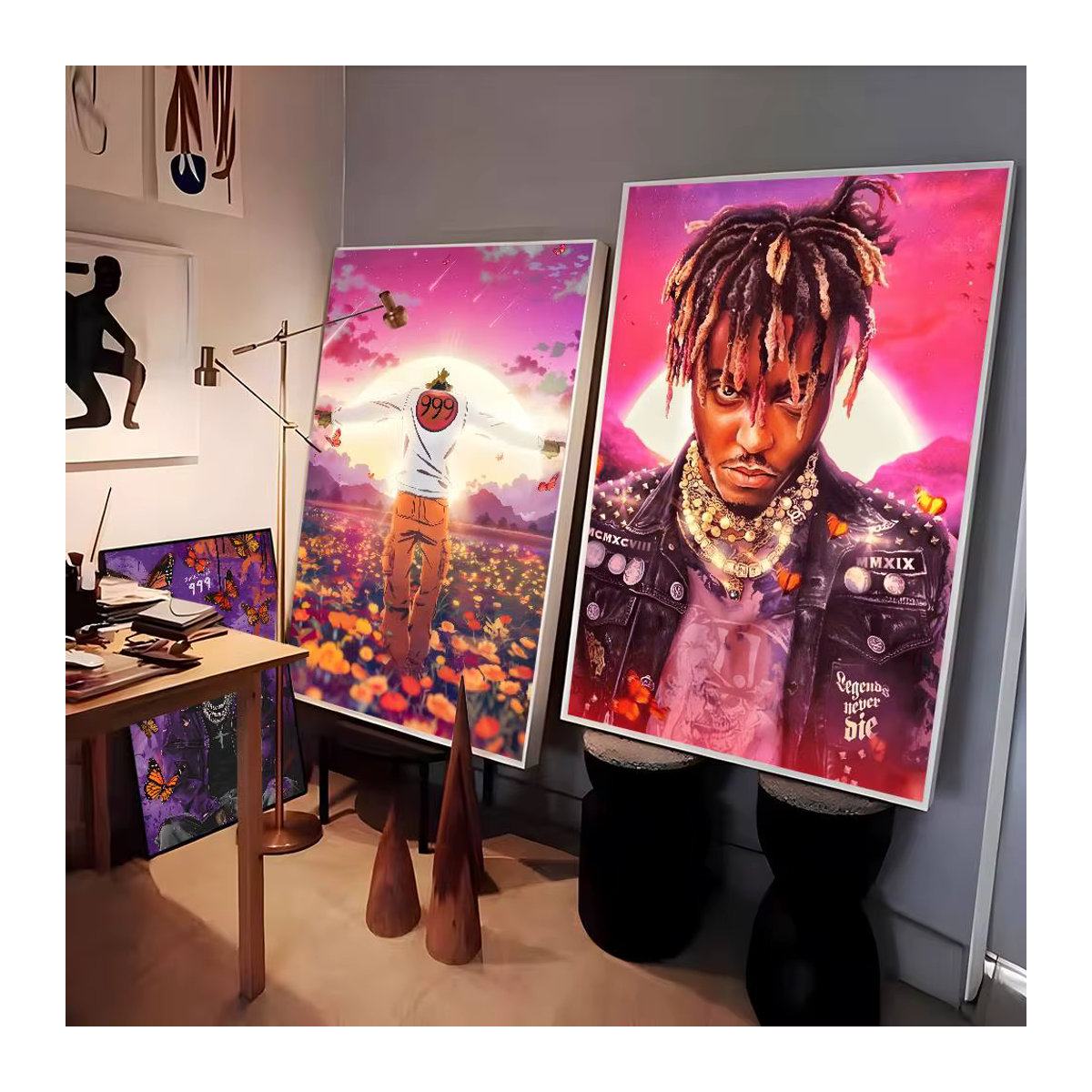 J-Juice WRLD Rap Sänger Musik Album Poster Wanddekoration im modernen Stil, mehrfarbig, Papier, Hochformat - Bild 3
