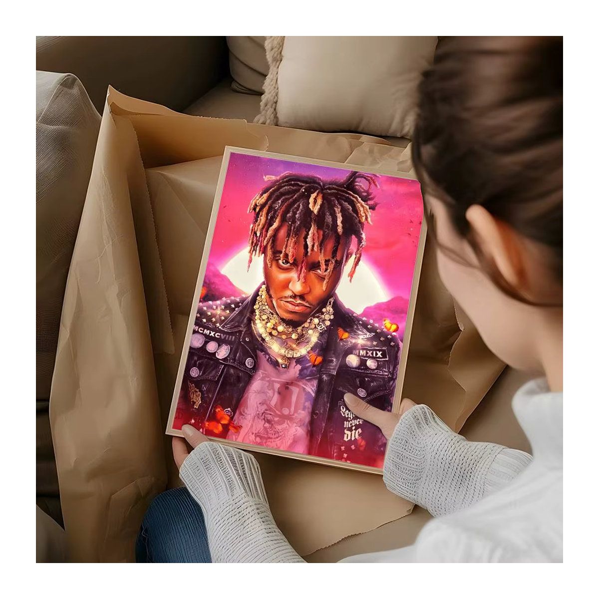 J-Juice WRLD Rap Sänger Musik Album Poster Wanddekoration im modernen Stil, mehrfarbig, Papier, Hochformat - Bild 6