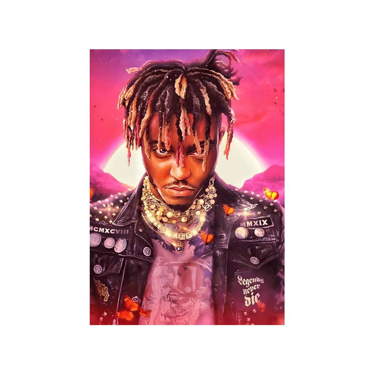 J-Juice WRLD Rap Sänger Musik Album Poster Wanddekoration im modernen Stil, mehrfarbig, Papier, Hochformat - Bild 7