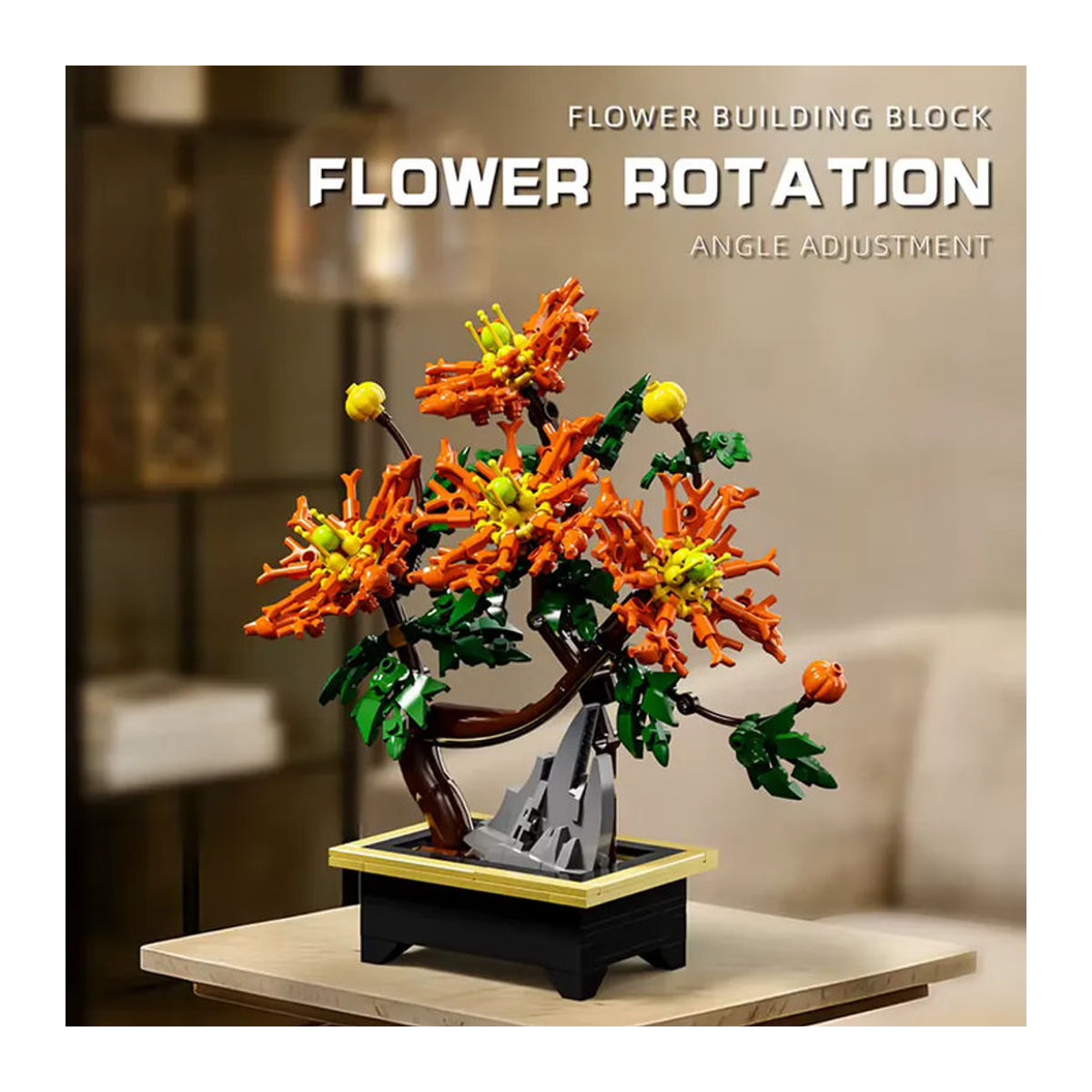 JAKI Kreatives Baustein-Set für künstliche Blumen in Mehrfarbig, Florales Dekorationsobjekt aus Kunststoff - Bild 2