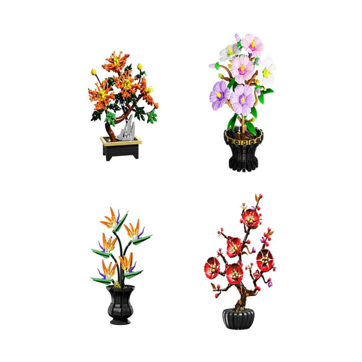 JAKI Kreatives Baustein-Set für künstliche Blumen in Mehrfarbig, Florales Dekorationsobjekt aus Kunststoff - Bild 3