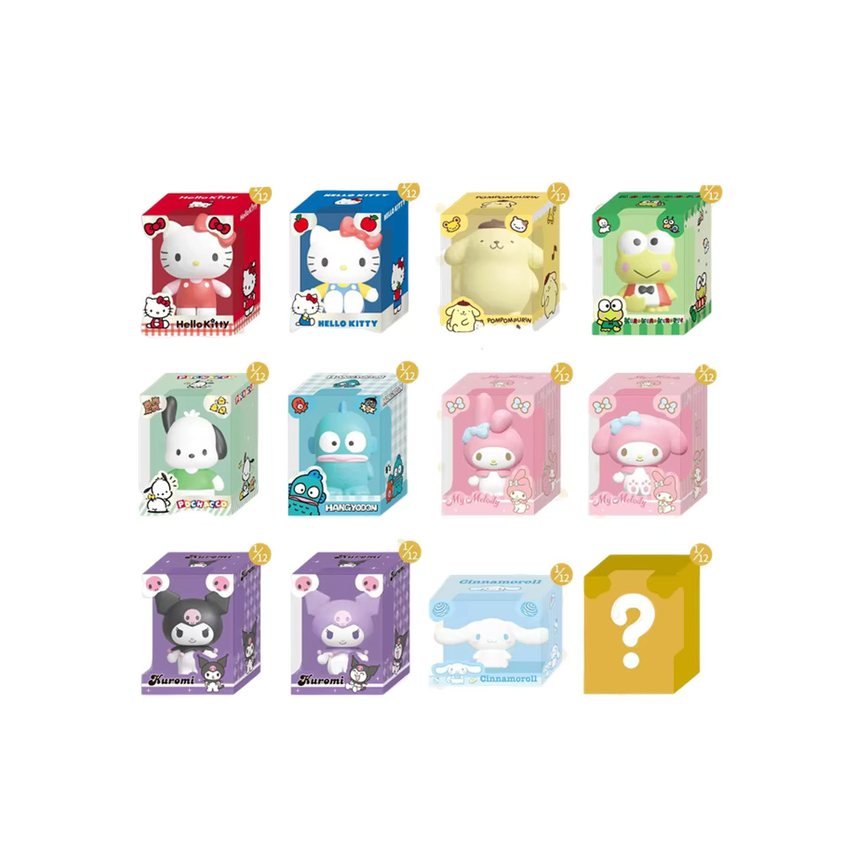 JANDOOM Sanrio Anime Figuren Blind Box mit Kuromi, Hello Kitty, Pochacco, Cinnamoroll und Melody in Multicolor - Bild 2
