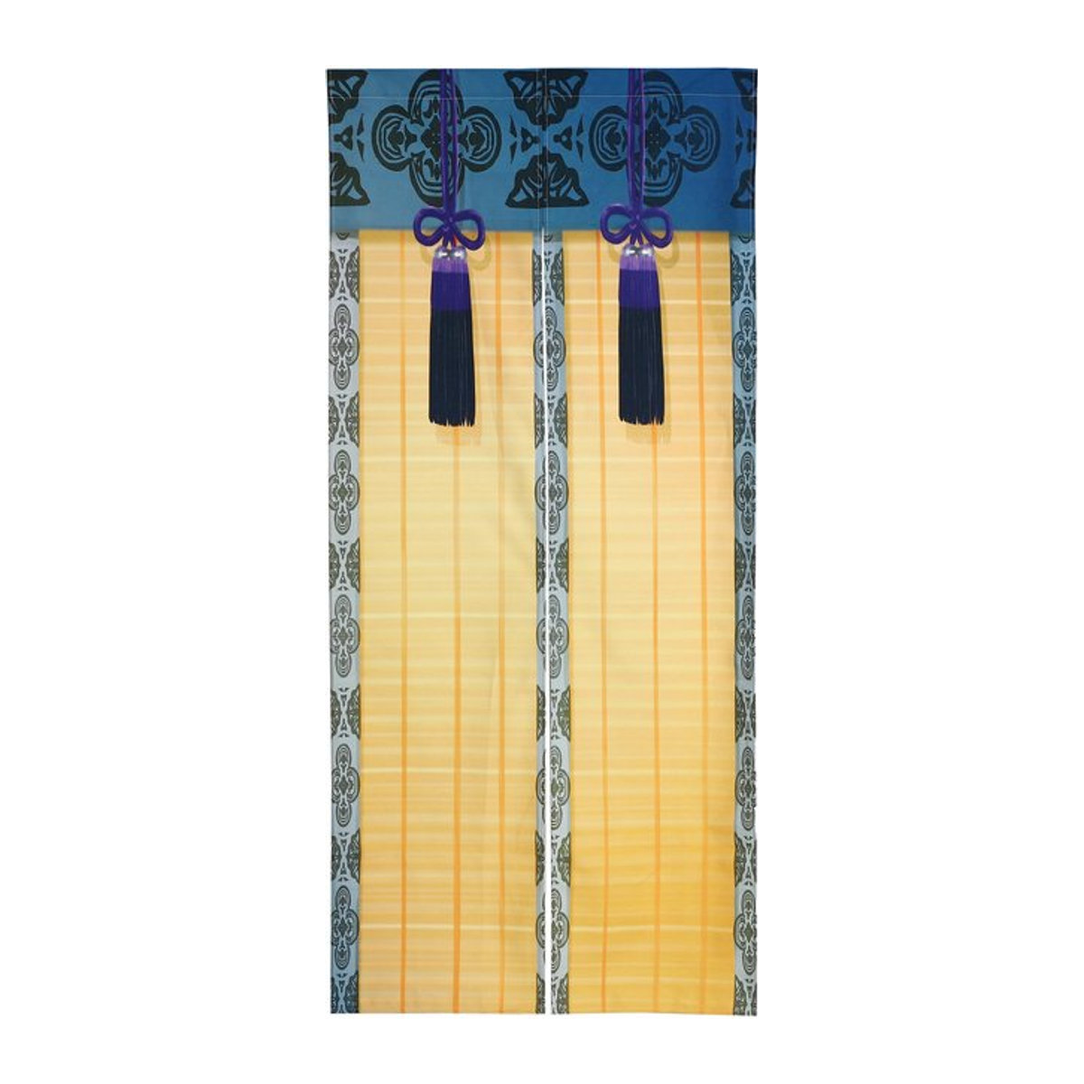 Japanischer Noren Vorhang Edo Design von next.design in Schwarz als blickdichter Sichtschutz, Höhe: 180 cm - Bild 1