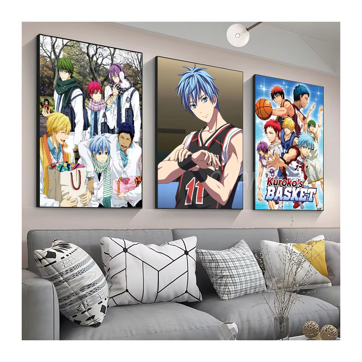 Japanisches Anime Kuroko no Basket Wandbild als dekorativer Poster Aufkleber in Mehrfarbig - Bild 2