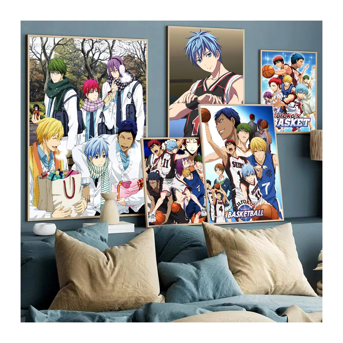 Japanisches Anime Kuroko no Basket Wandbild als dekorativer Poster Aufkleber in Mehrfarbig - Bild 4